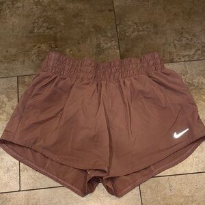 Nike Women's Athletic Shorts In Brown With a Pink Tint